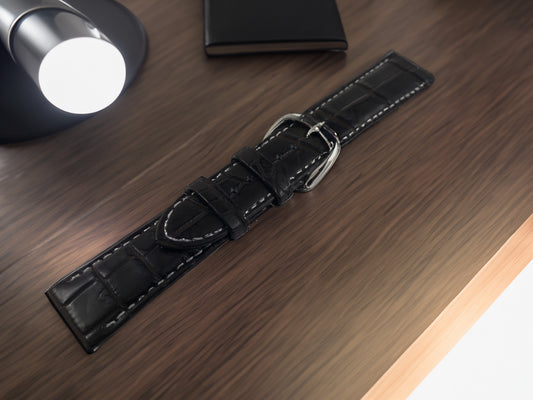 Crocodile watch strap for I.TARU CLASSIC