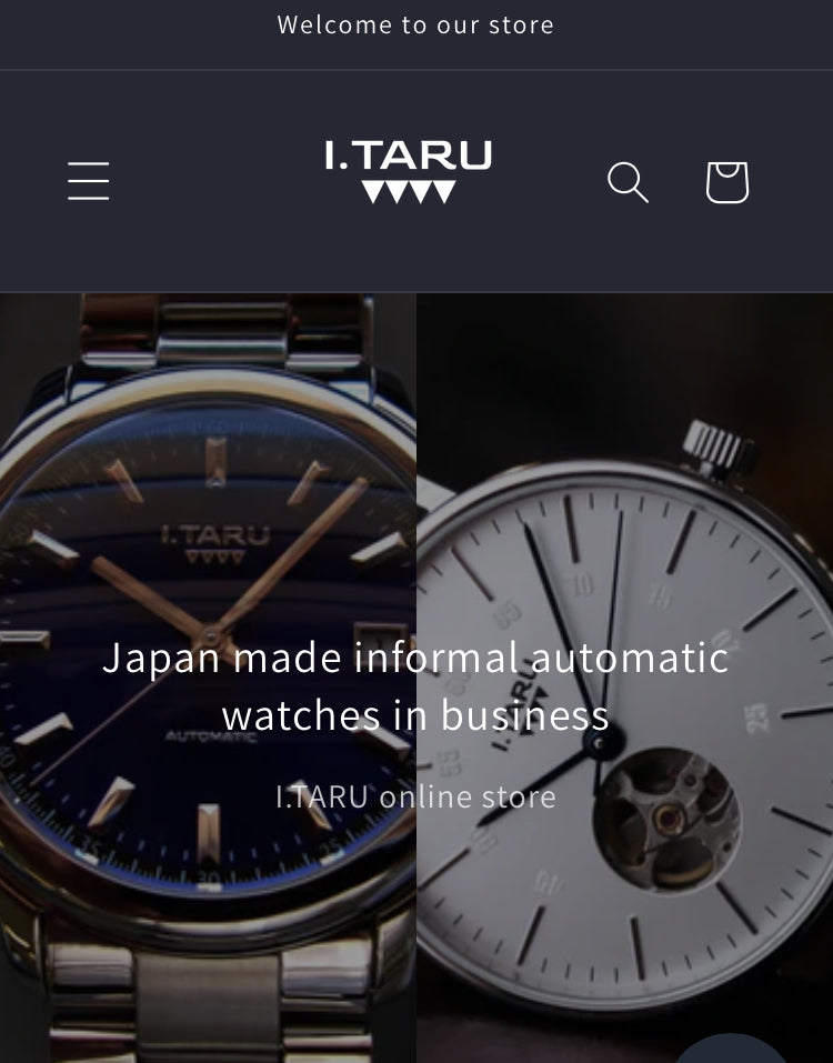 (archive Oct 2023) I.TARU watch's main website has transitioned to Shopify,...