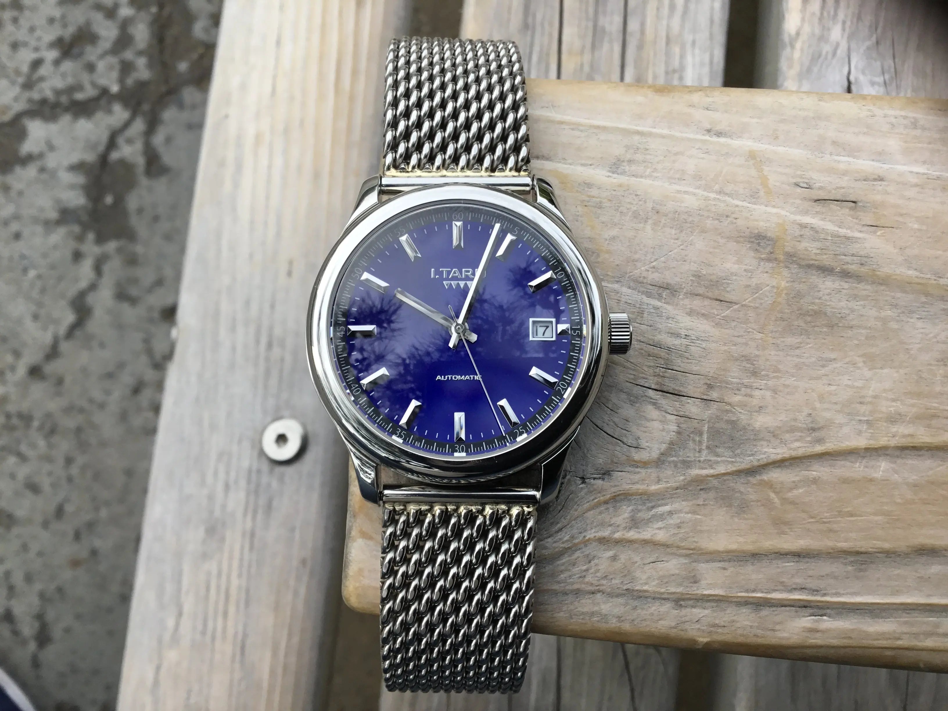 I.TARU Classic 38mm - blue sunray dial - – I.TARU watch official website